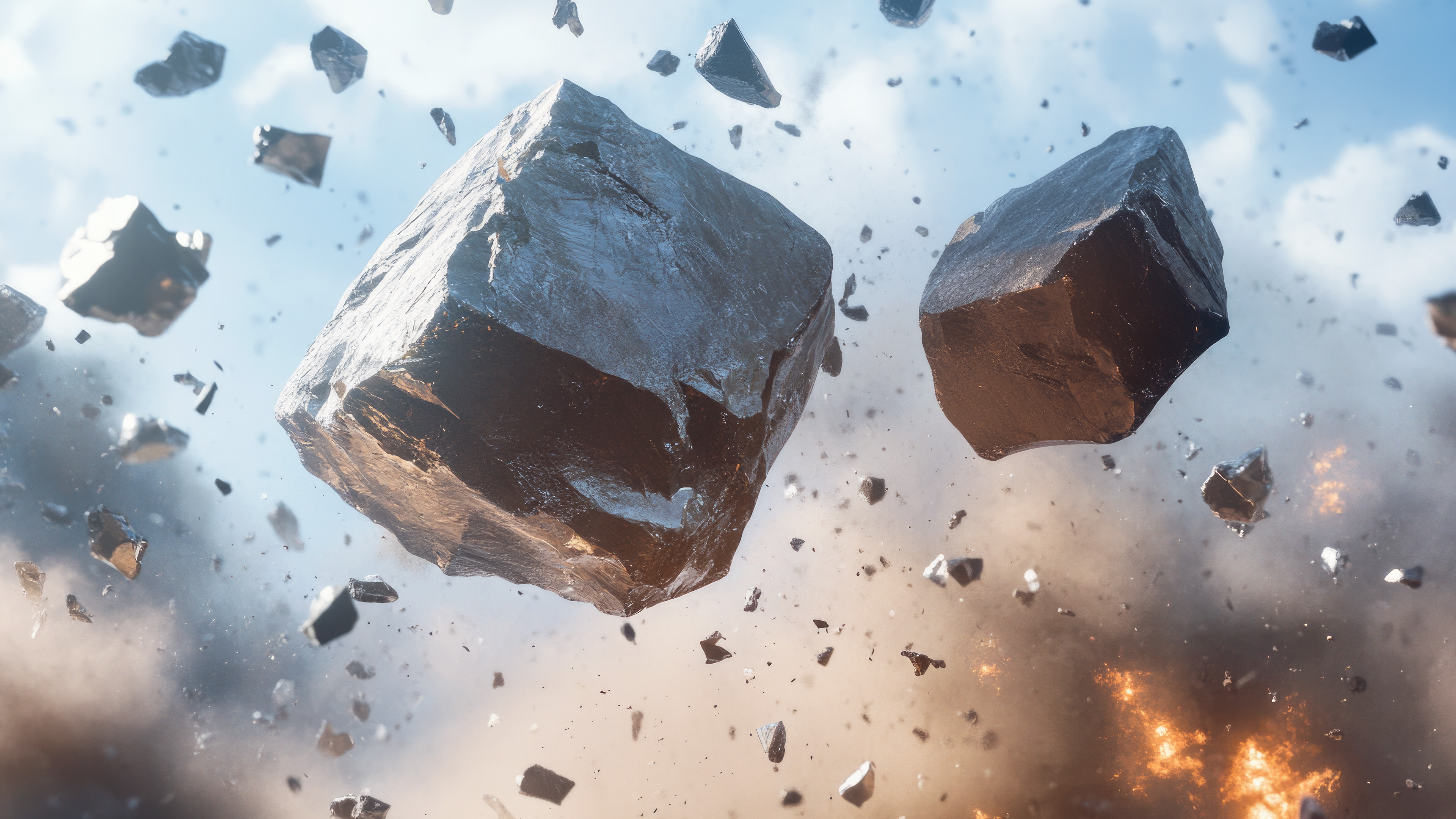 Fading Rocks Falling Rocks | Fab