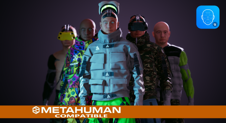 Modular Meta Cyberpunk Character | Fab