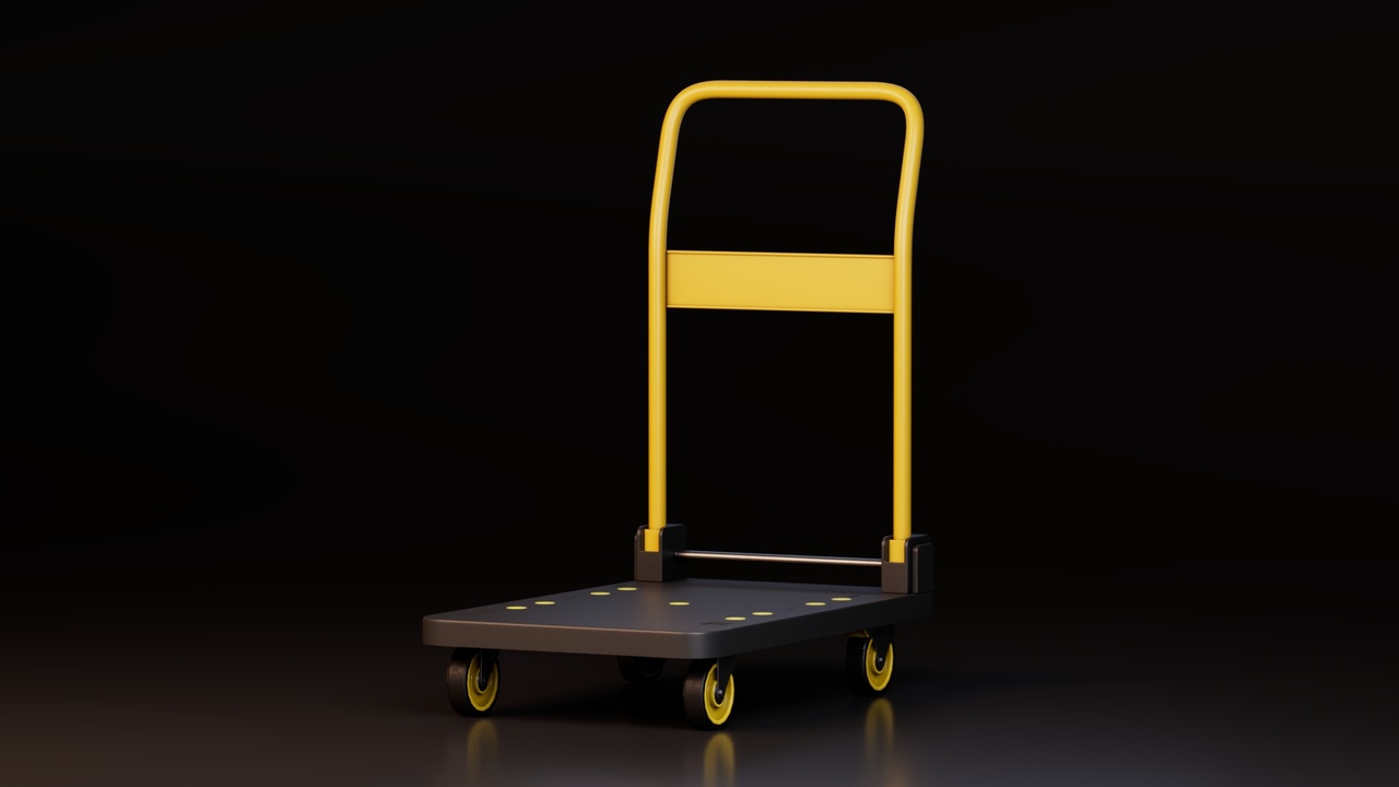 Media 1 for listing Industrial Platform Trolley Cart