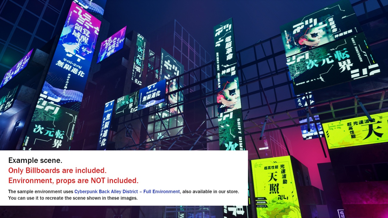Animated Cyberpunk Billboards Vol.05 | Fab