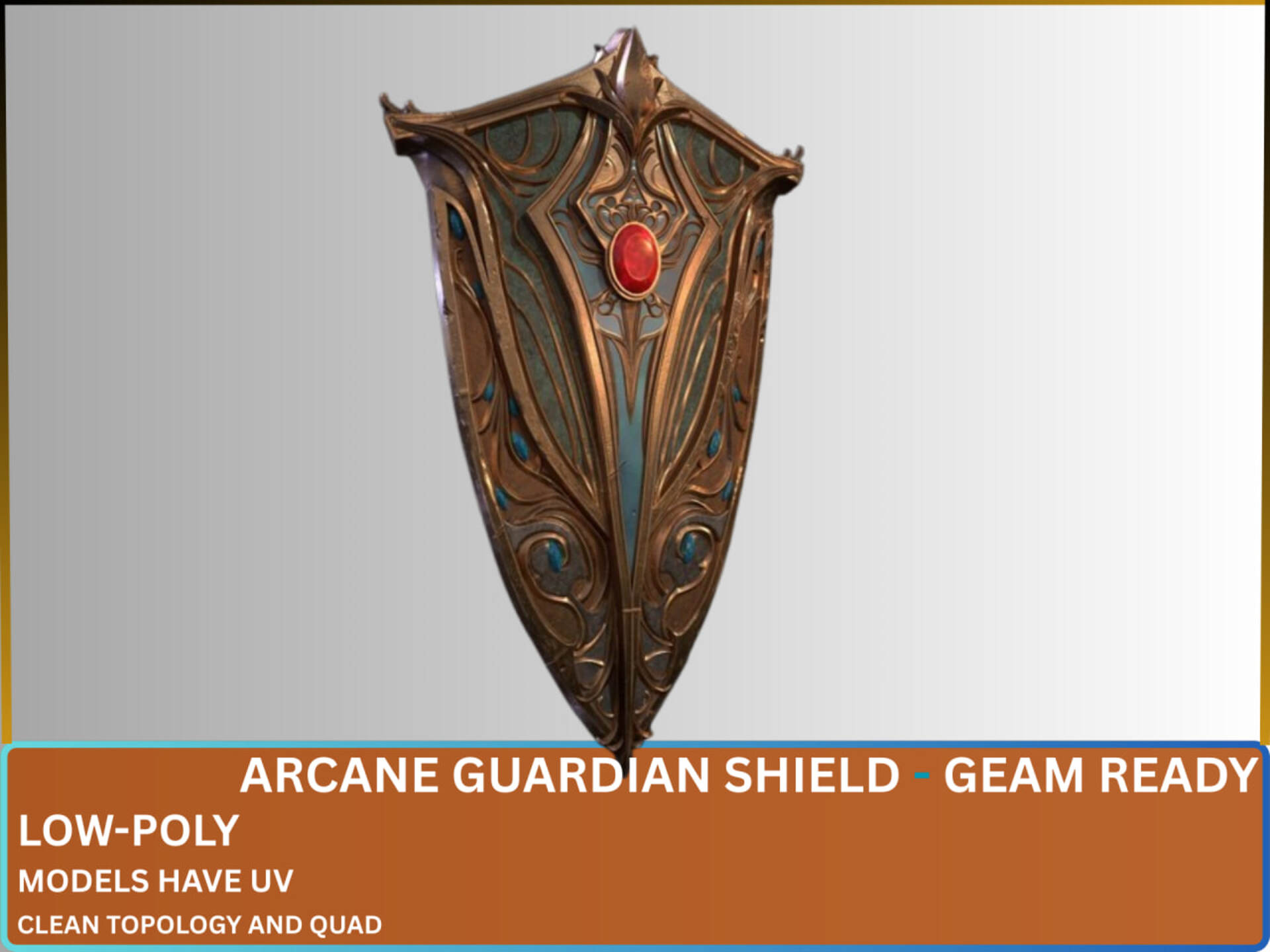Arcane Guardian Shield | Fab
