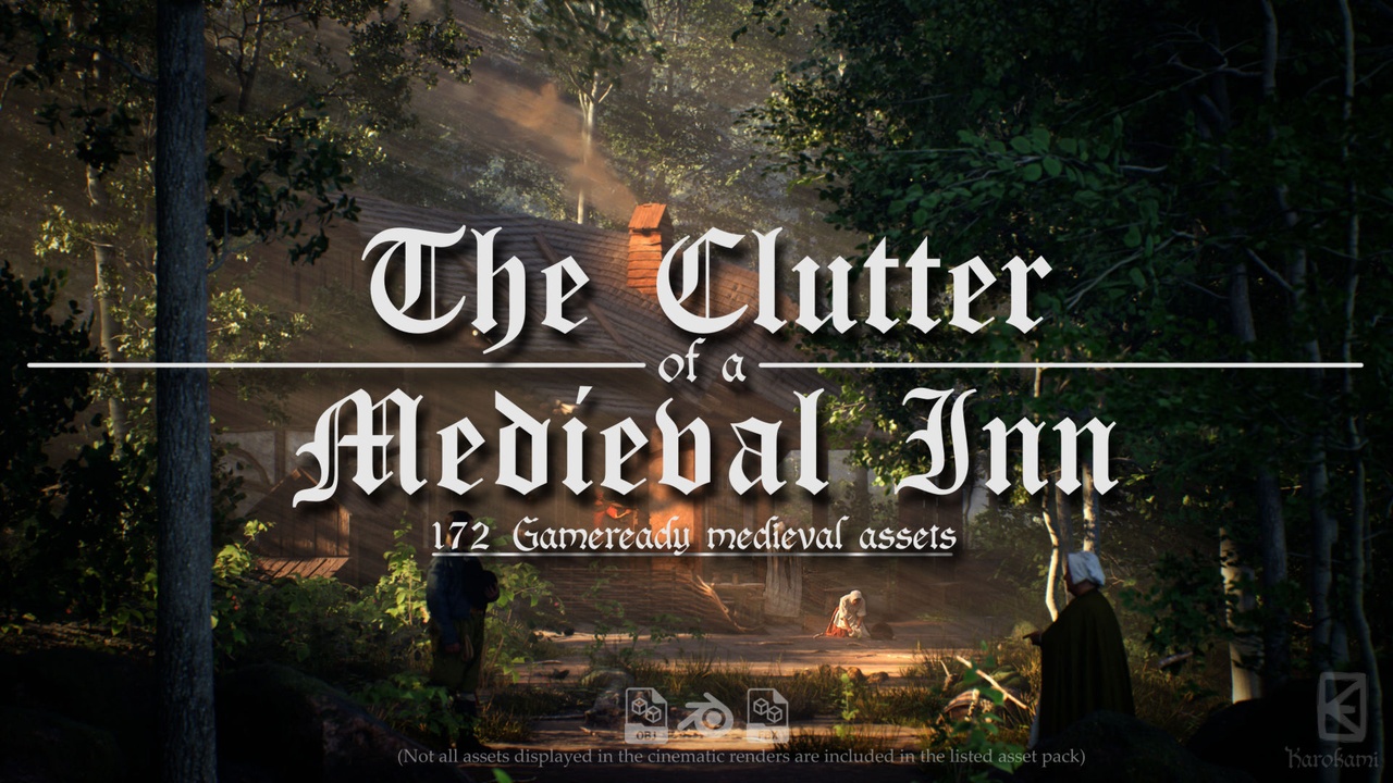 Media 1 for listing The Clutter of a Medieval Inn (172 asset medieval pack)