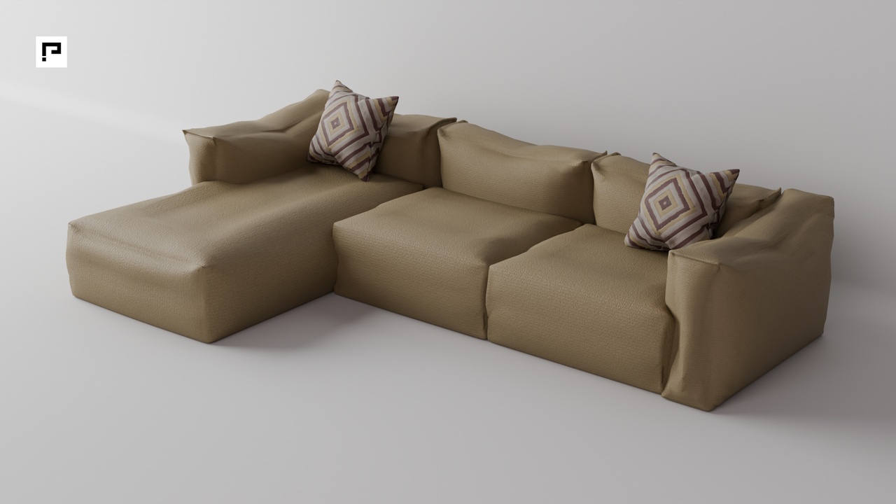 Media 1 for listing Archviz | Corner sofa