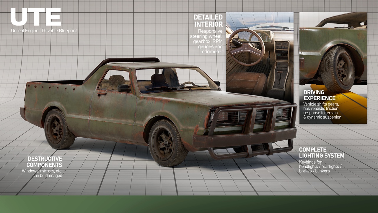 Média 1 pour l'article UTE - Drivable Vehicles