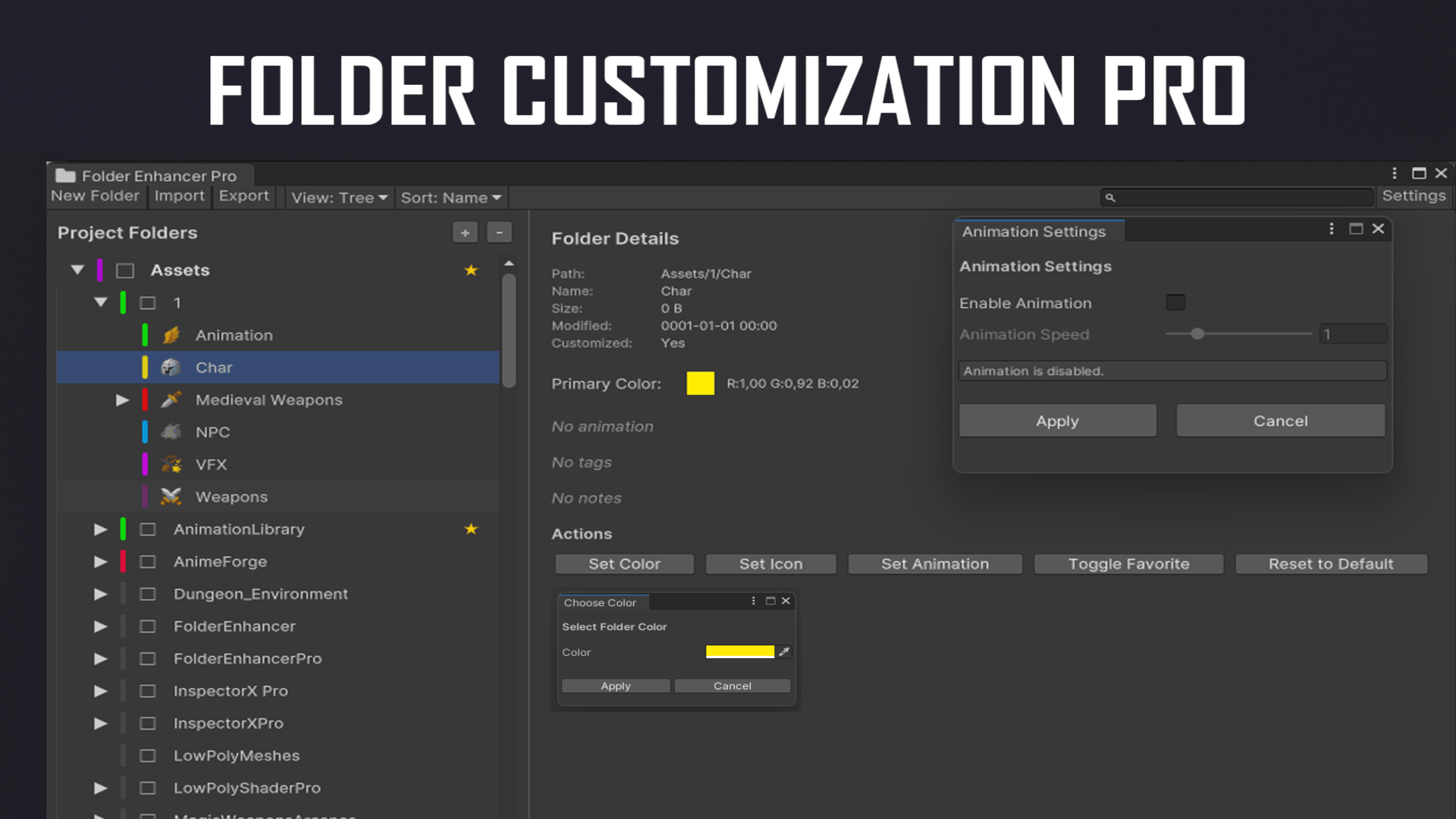 Folder Customization Pro | Fab