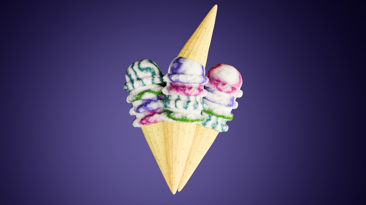 Media 1 for listing 3D Ice Cream Cone
