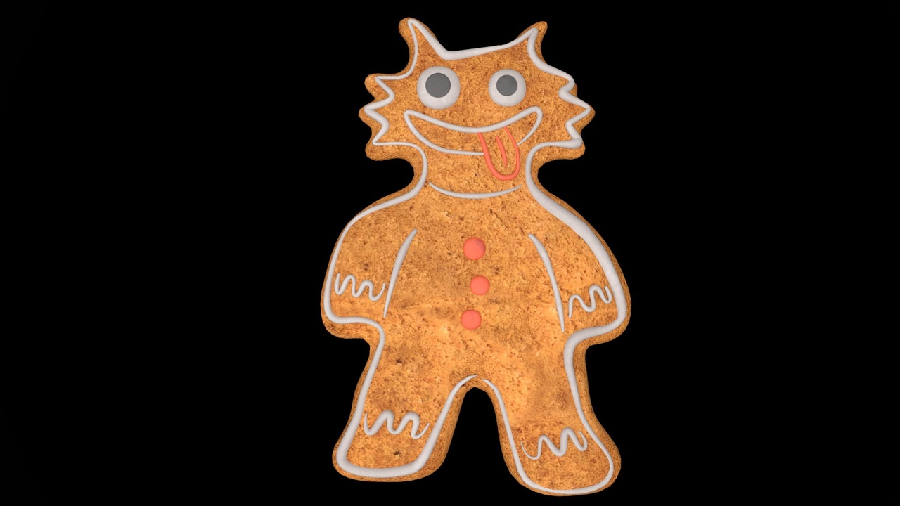 Media 1 for listing Funny Gingerbread Monster