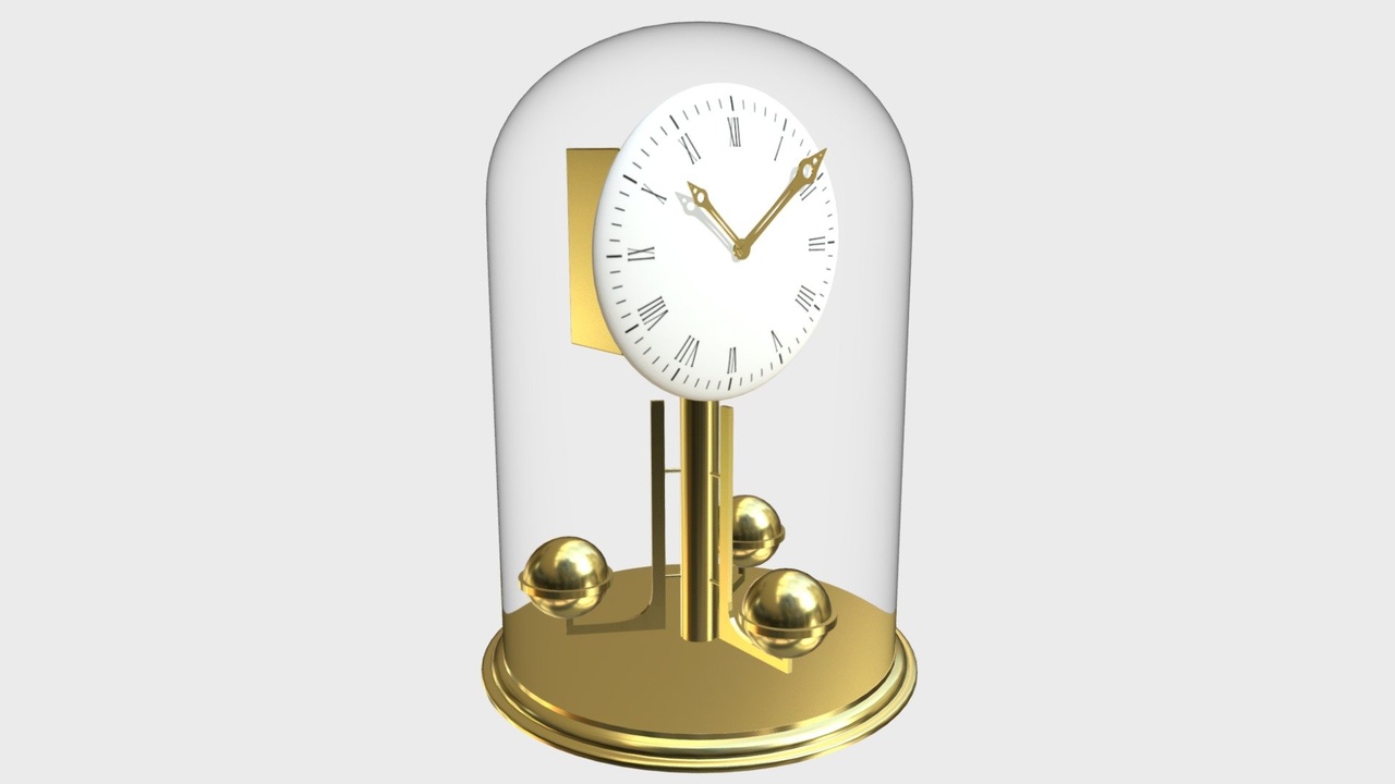 Media 1 for listing Vintage brass clock