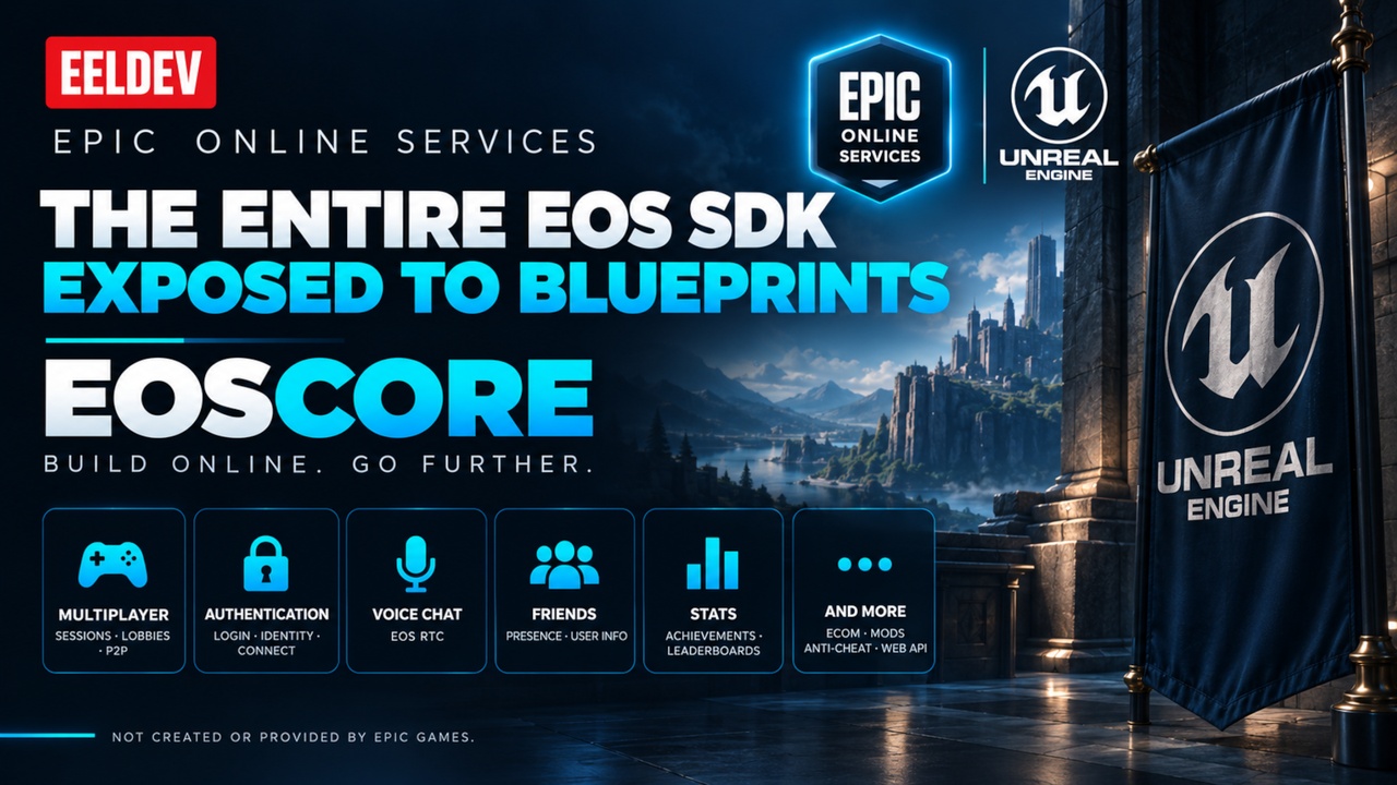 Media 1 for listing Epic Online Services (EOS) Integration for Unreal Engine (EOSCore)