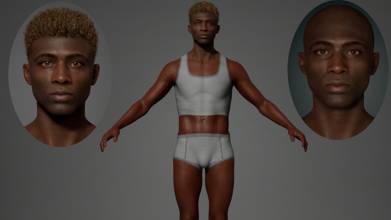 Editable Metahuman Rapper - John Johnny.No clothing and no hair ...