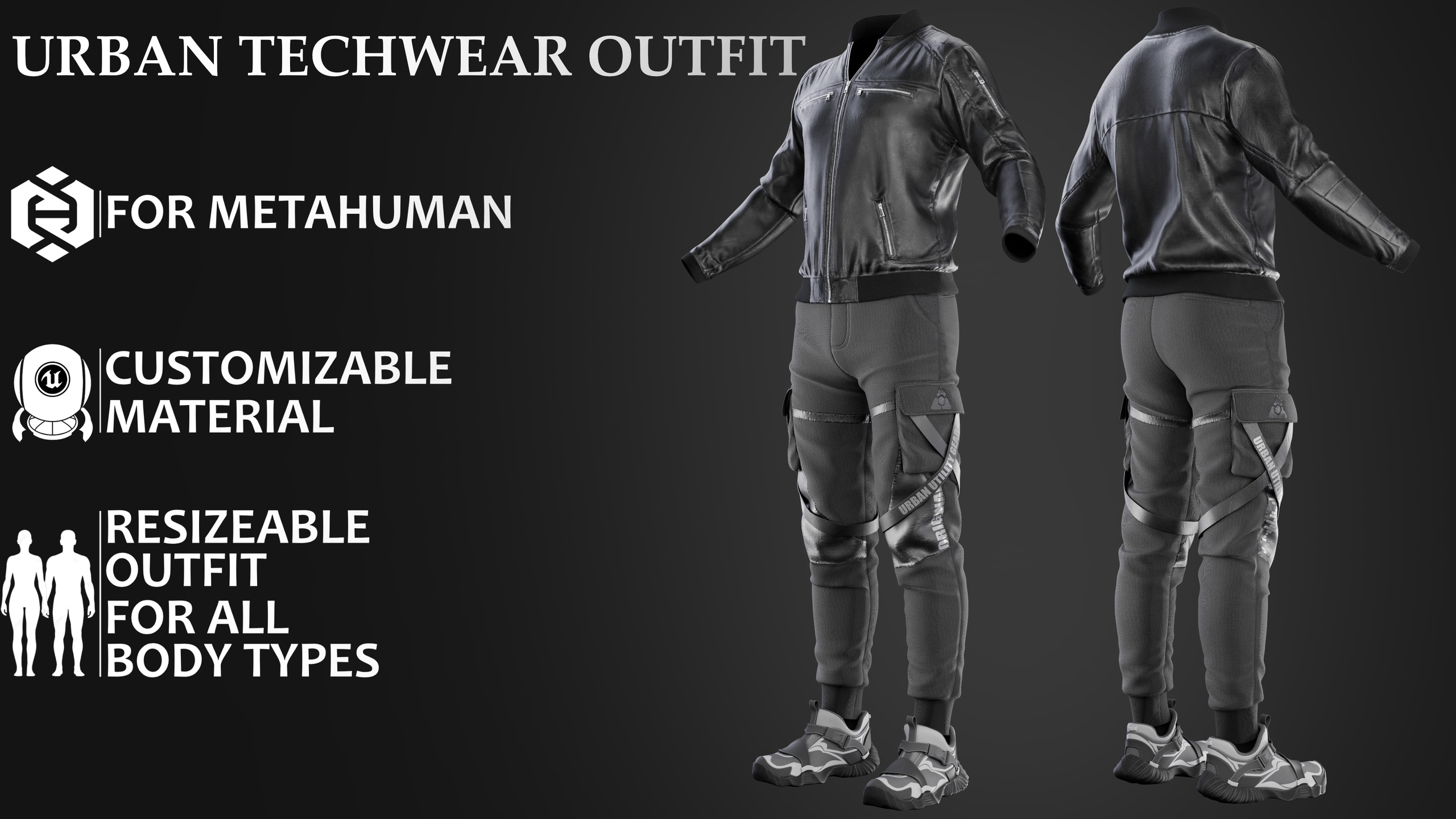 Media 1 for listing Urban Techwear Outfit_MHPKG
