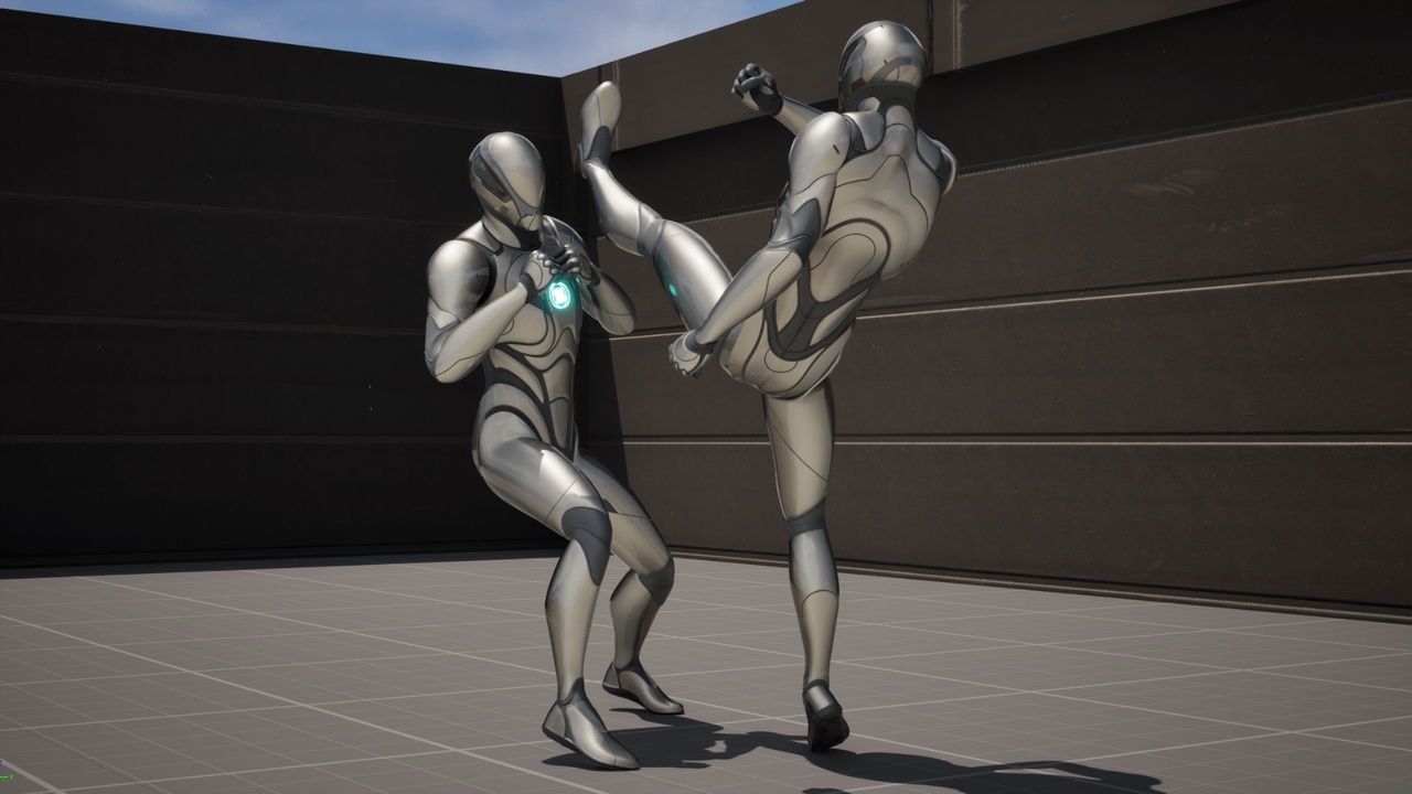 الوسائط 1 للقائمة Fighting Animations - Kicks