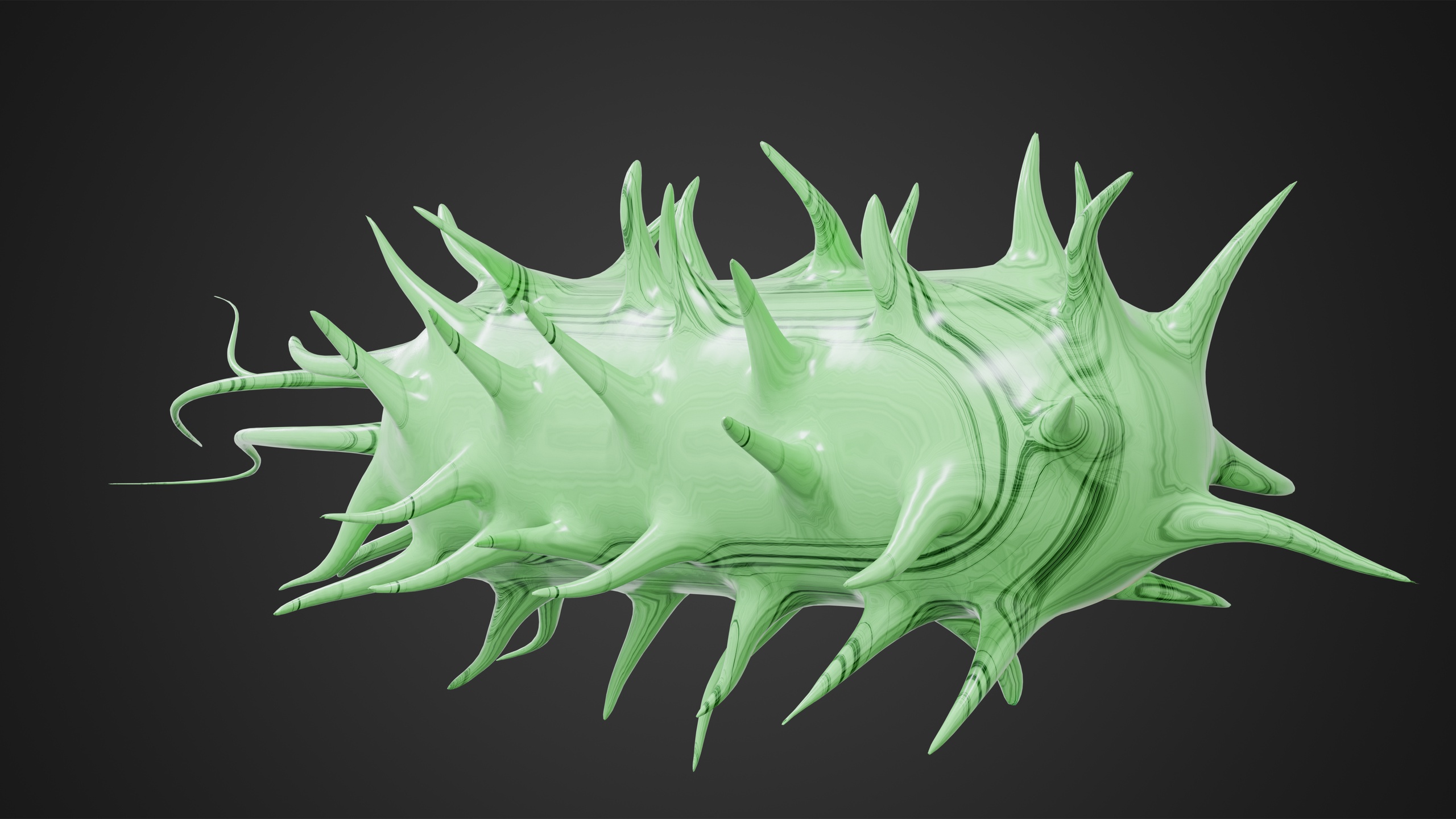 3D Prokaryotic Bacteria Model – Realistic Microbial Cell Structure | Fab