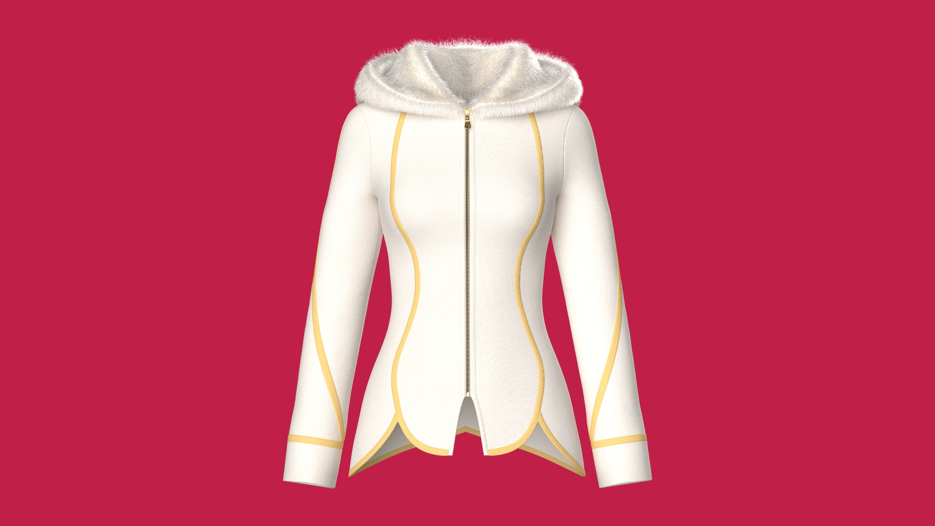 Media 1 for listing Girls Fur Hooded Jacket | High Poly