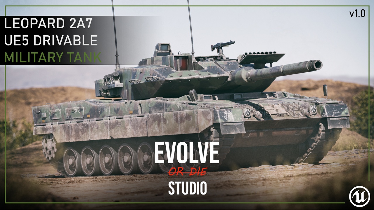 Tank Drivable Leopard Battle Tank