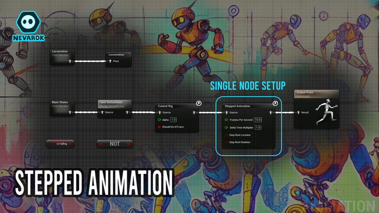 Media 1 for listing NeSteppedAnimation: Stepped Animation for Unreal Engine