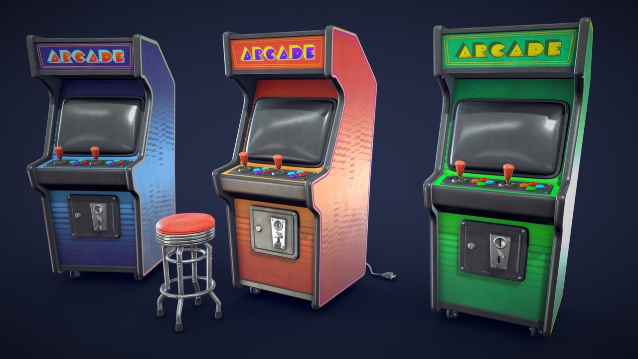 Media 1 for listing Stylized Arcade Machine - Game Ready