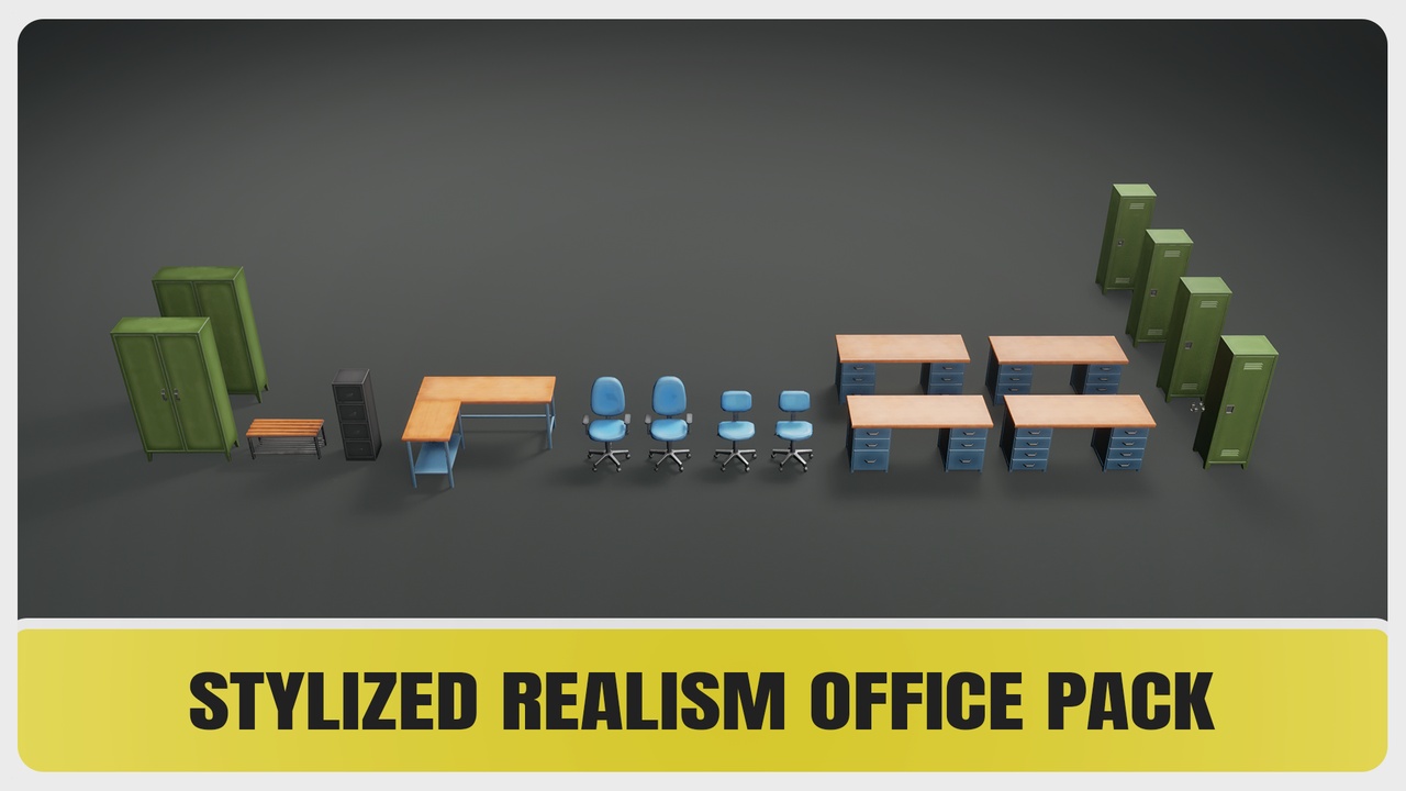 Media 1 for listing Stylized Realism Office Pack