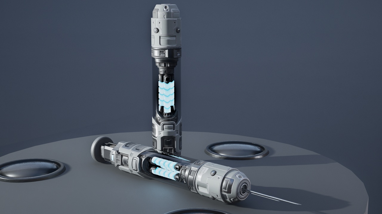 Media 1 for listing Sci-fi syringe Prop