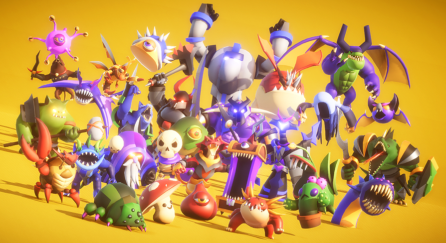 RPG Monster Wave Bundle PBR | Fab