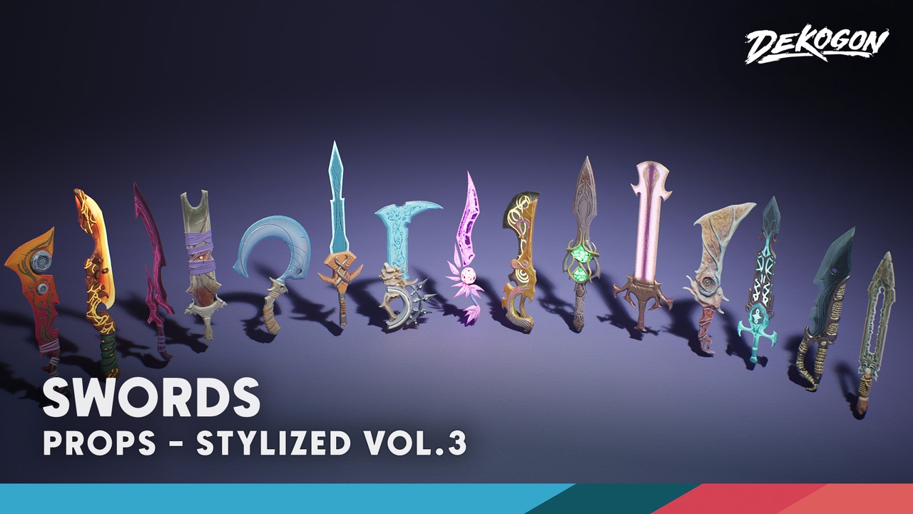 Media 1 for listing Stylized VOL.3 - Swords (Nanite and Low Poly)