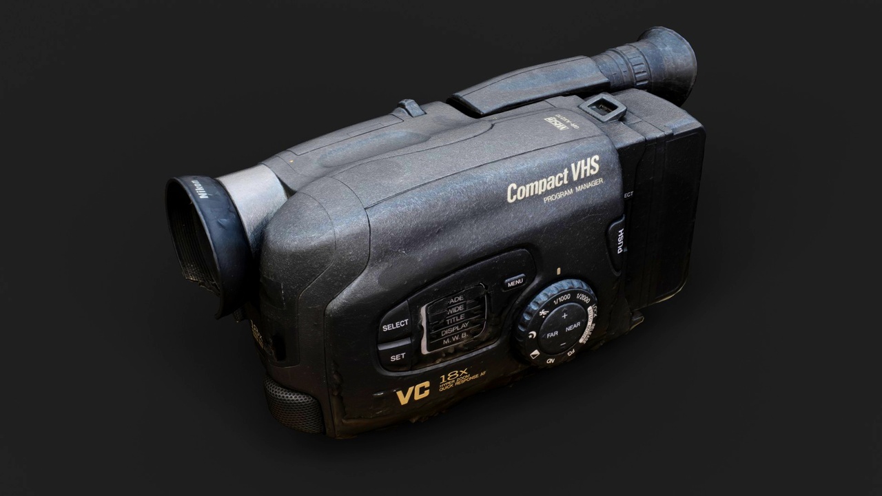 Media 1 for listing VHS camera recorder 80s model PBR photogrammetry