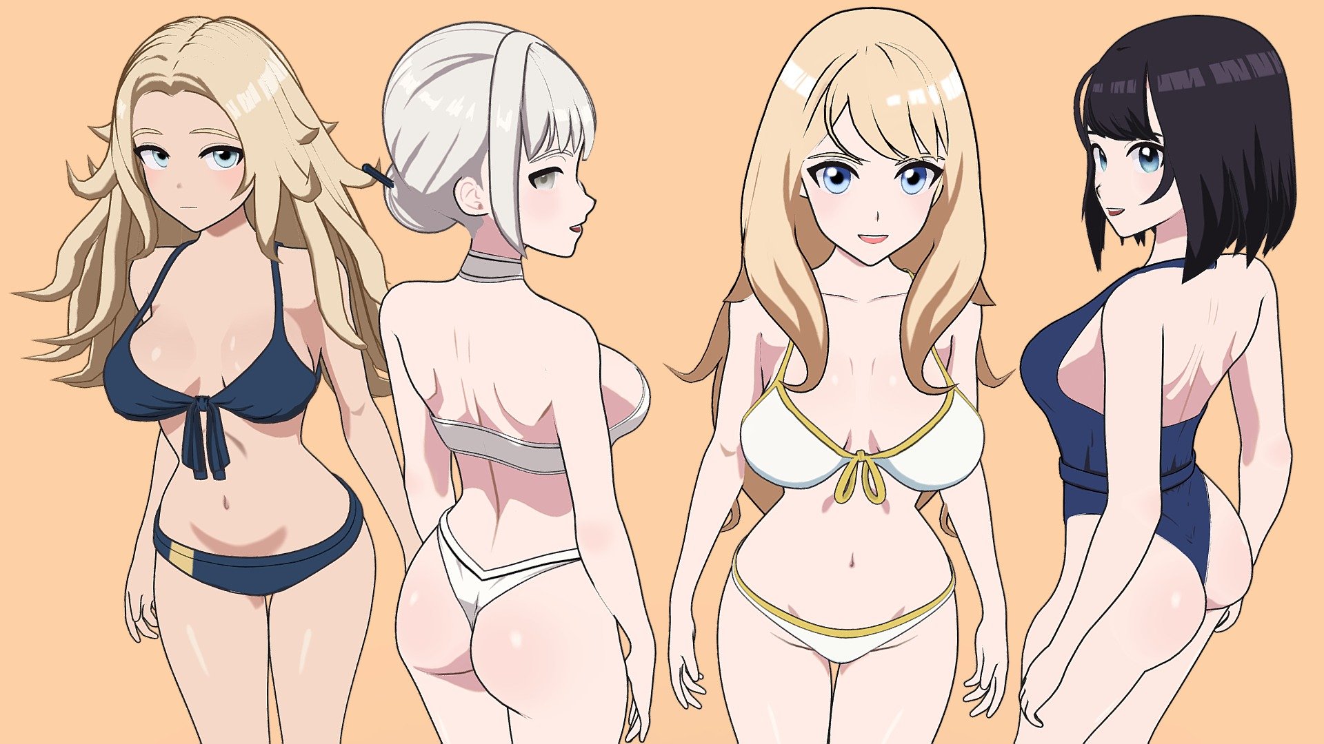ANIME Summer Collection: Bikini girls Fab