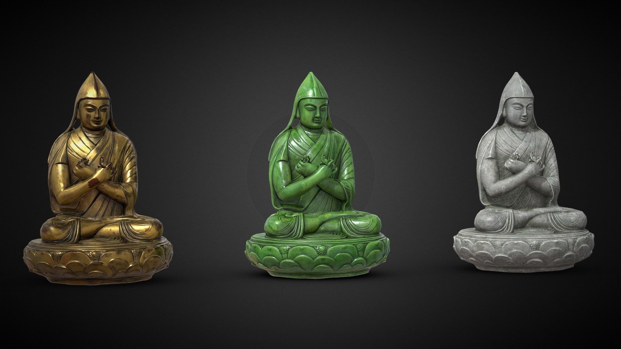 Media 1 for listing Je Tsongkhapa statues