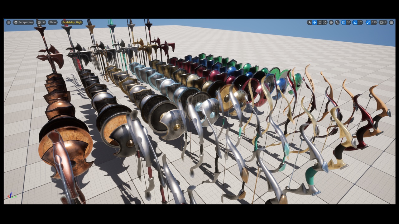 Media 1 for listing Classic Medieval Weapons (RPG-TEXTURED-SET)