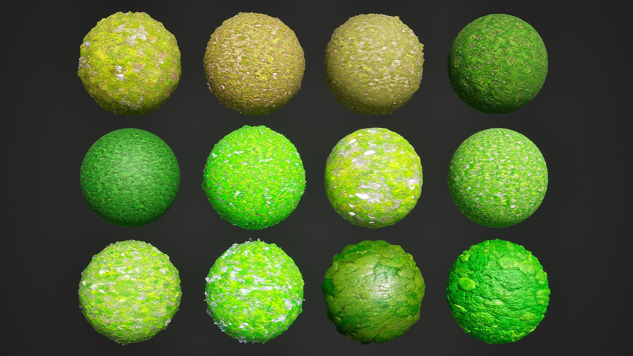 File multimediali per l'articolo Realistic Materials - Moss 1: 1