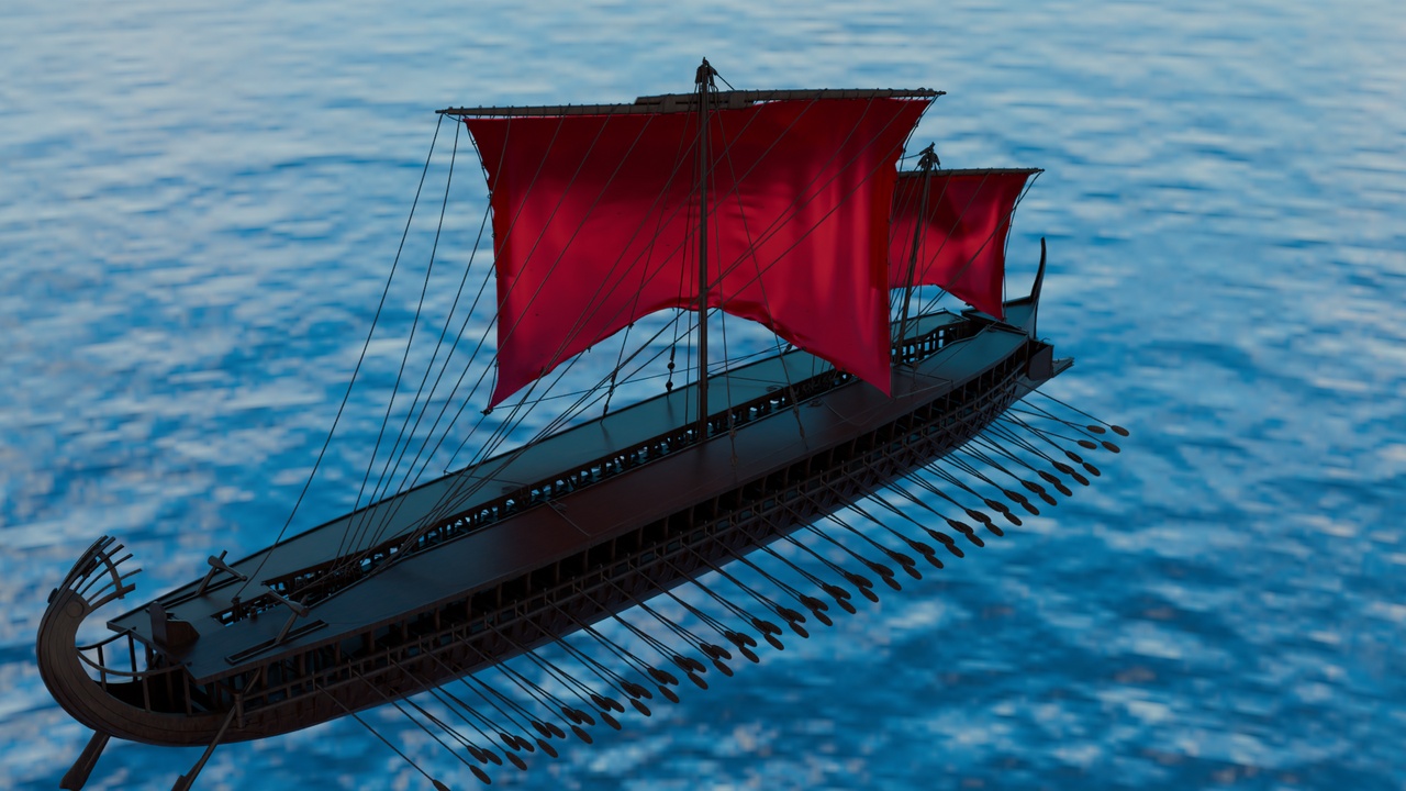 Media 1 for listing Chinese wooden sail boat Figure 3D Model