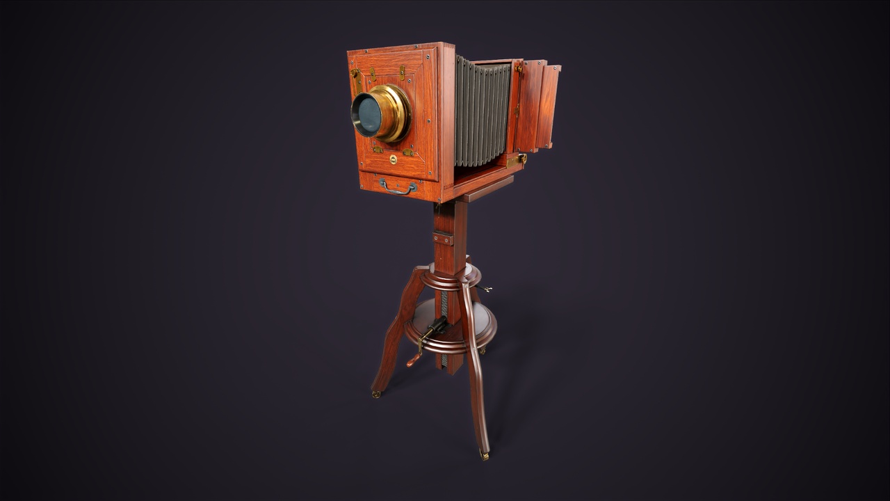 Vintage Camera with Tripod | Fab