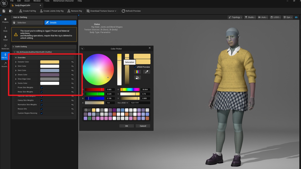 Media 1 for listing Girl Sweater And Short Skirt Outfit