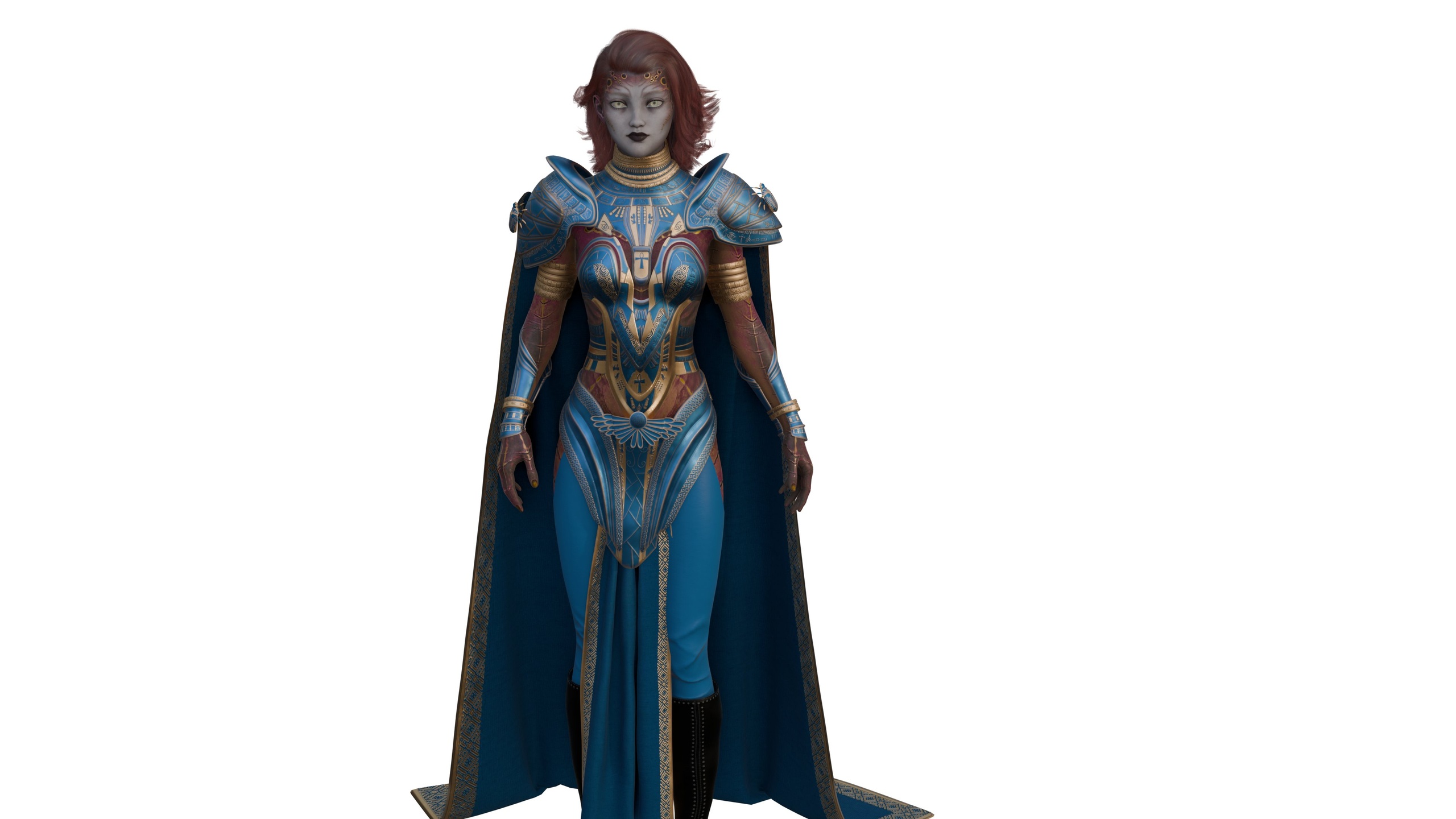 Media 1 for listing Elven Warrior in Ornate Blue Armor