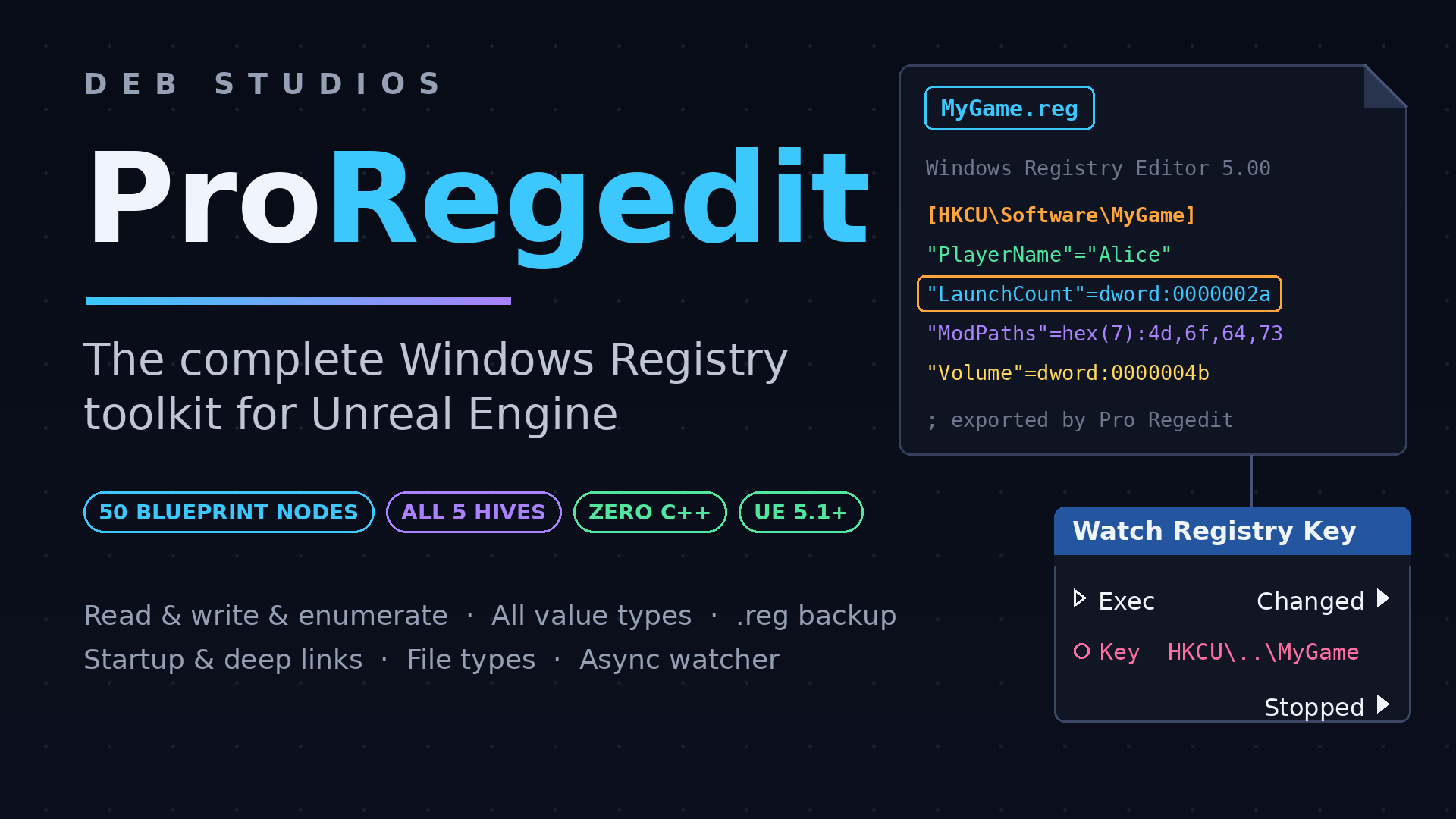 Pro Regedit — Full Windows Registry Operations Control | Fab