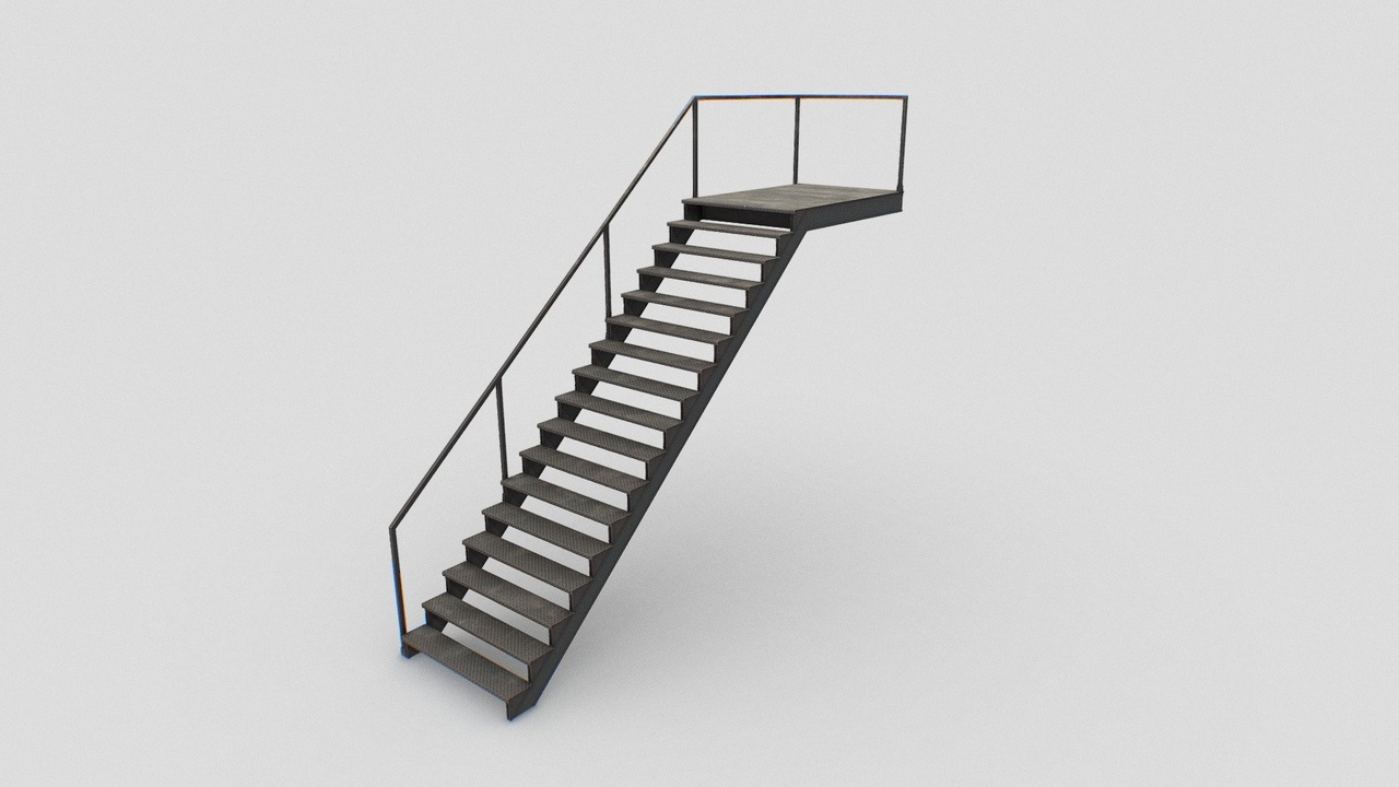 Media 1 for listing Industrial Stairs Low Poly