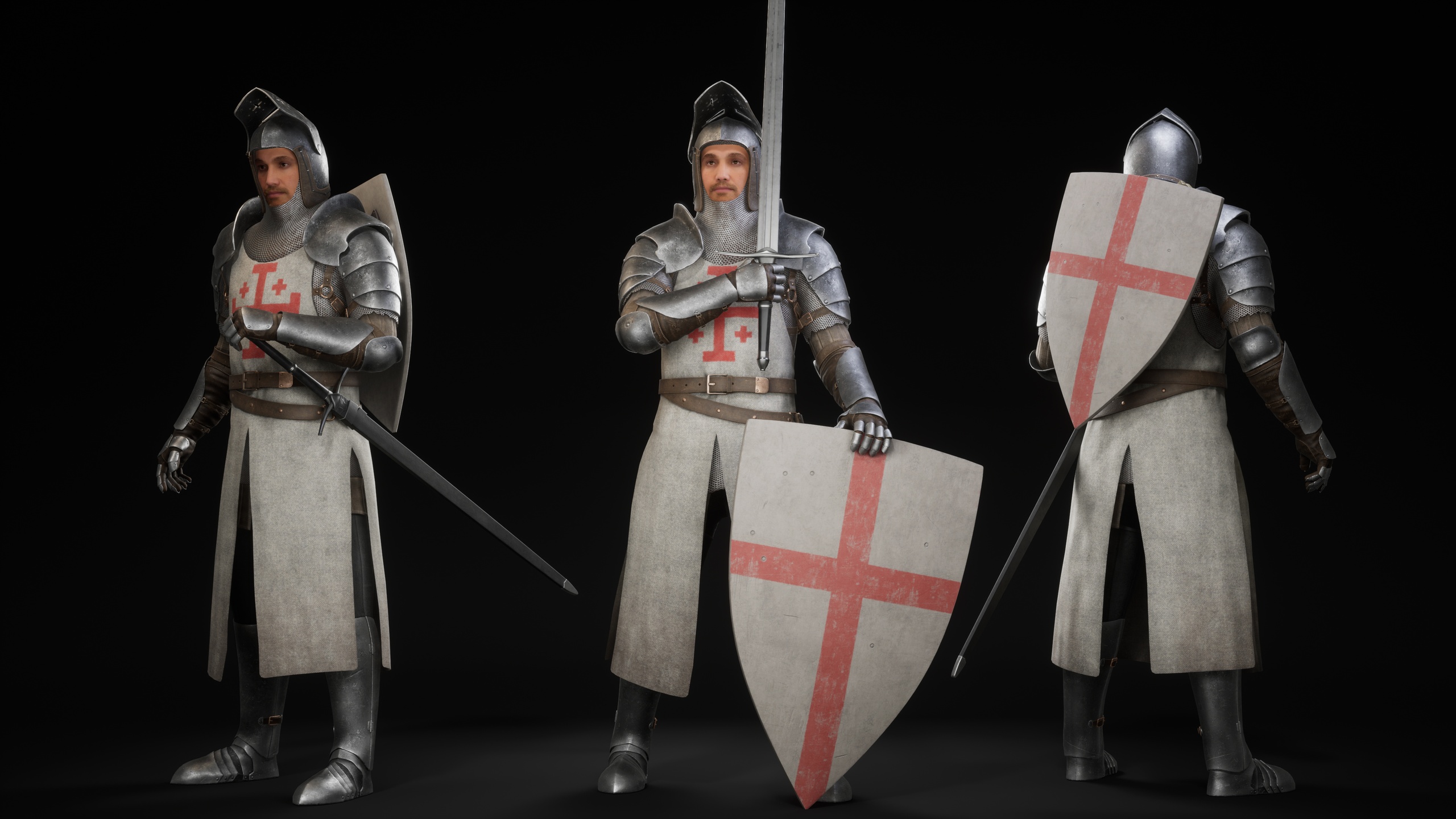 Media 1 for listing Crusader Knight in Armor: Customizable Character
