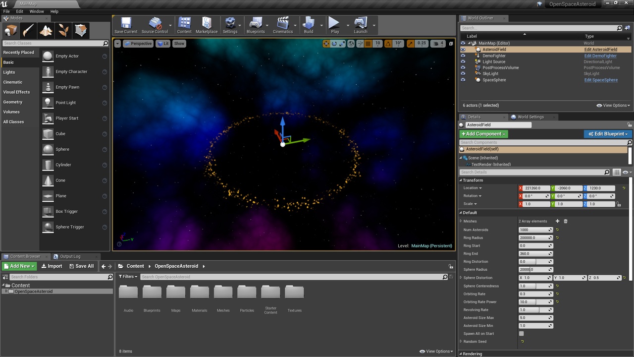 Media 1 for listing Open Space Asteroid