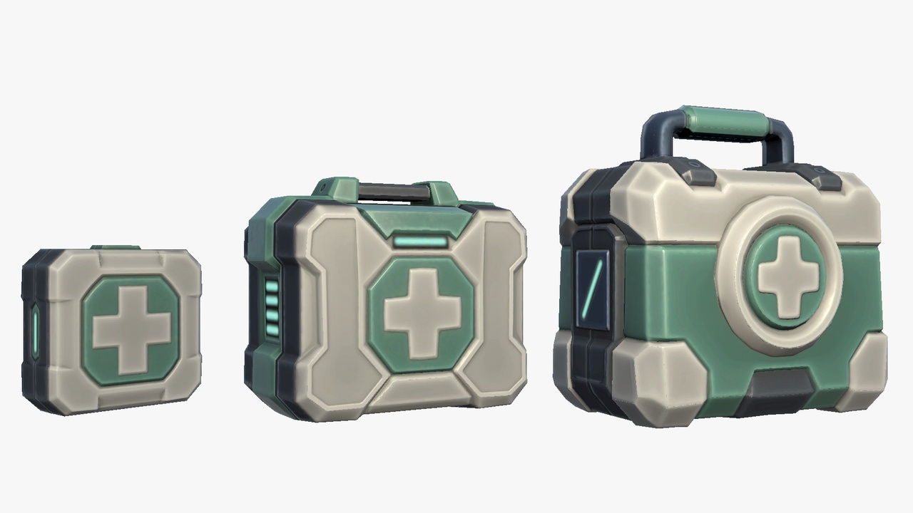 出品Stylized Sci-Fi Cyberpunk Medical Kit Medkit Medical Medicine Healthのメディア1