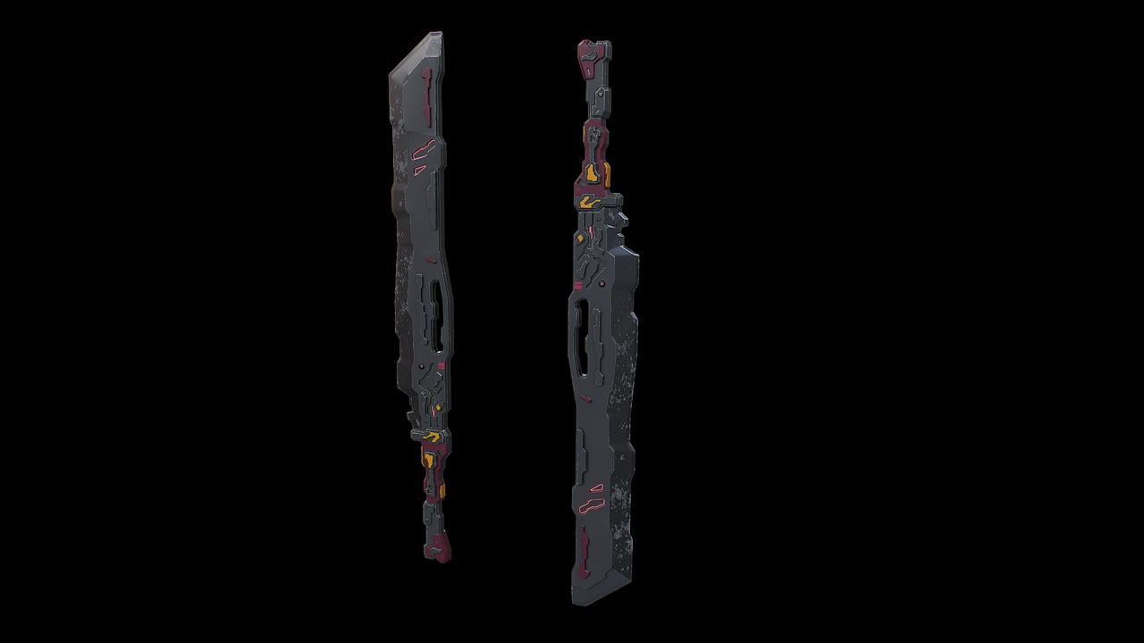 Sci fi power sword weapon | Fab