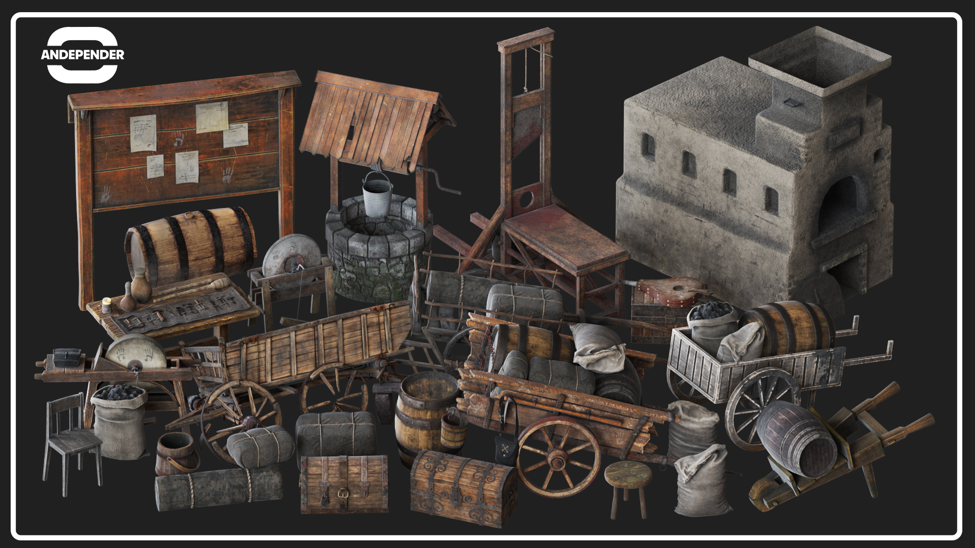 Medieval Pack Low Poly | Fab