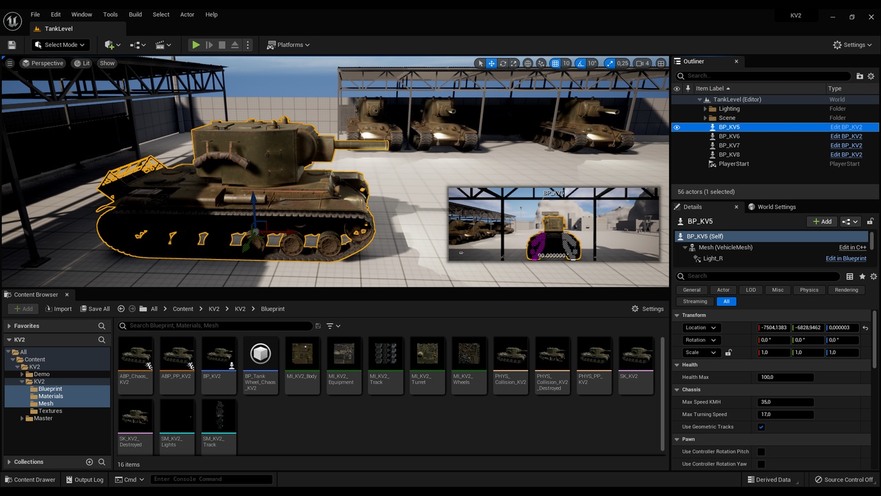 Media 1 for listing Tank Drivable KV2 Battle Tank