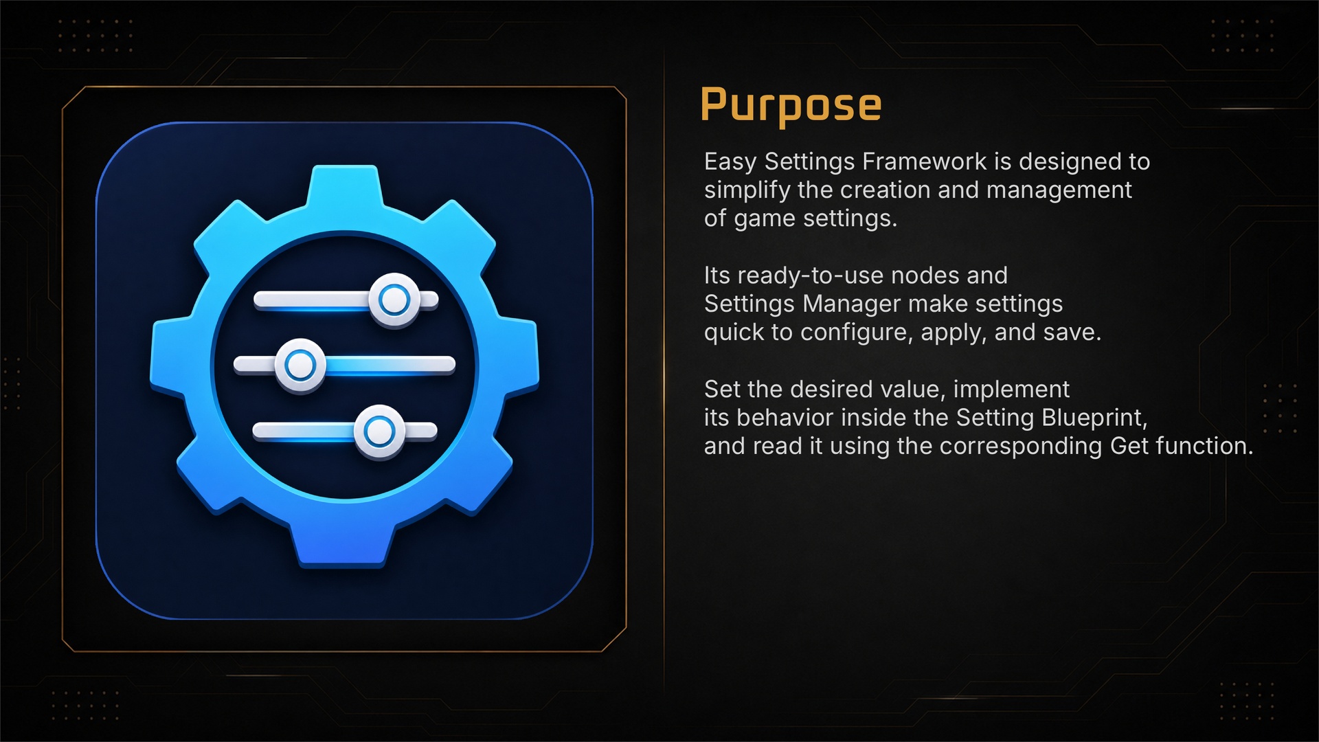 Media 1 for listing Easy Settings Framework