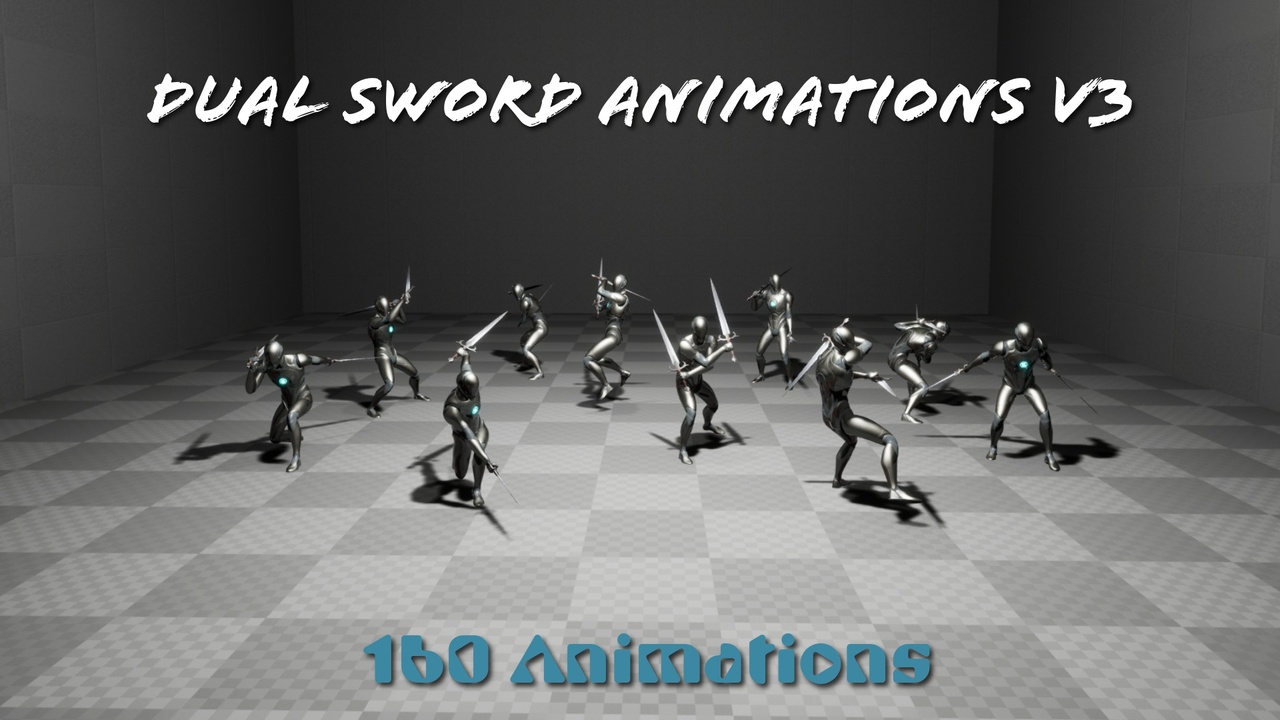 Media 1 for listing Dual Sword Animations V3