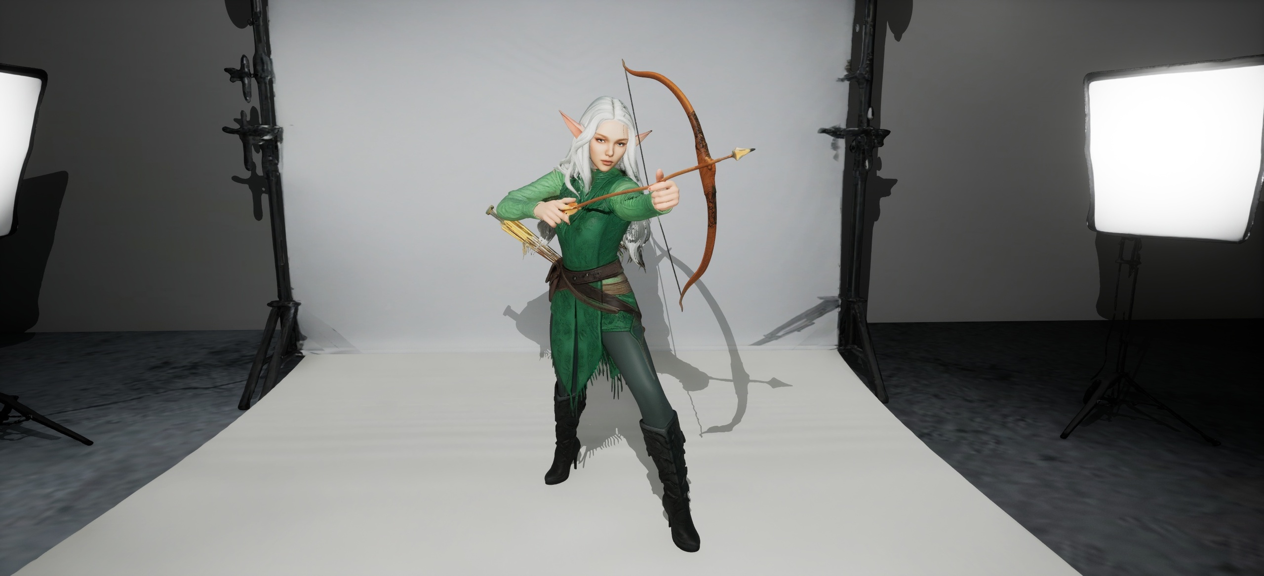 Media 1 for listing Female Elf With Bow And Arrow - Character Prop