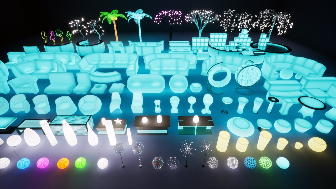 Media 1 for listing Party Led Furniture and Decor