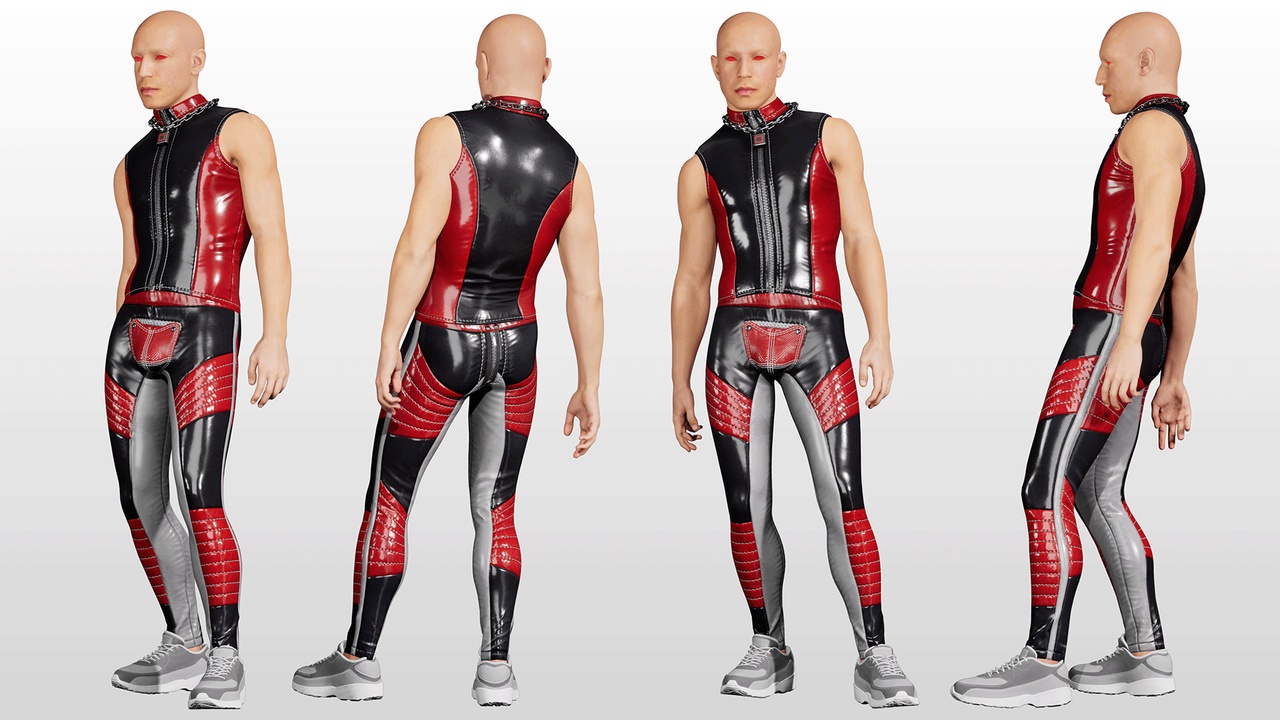 商品 Men Latex Clothing - Metahuman Ready 的媒体 1