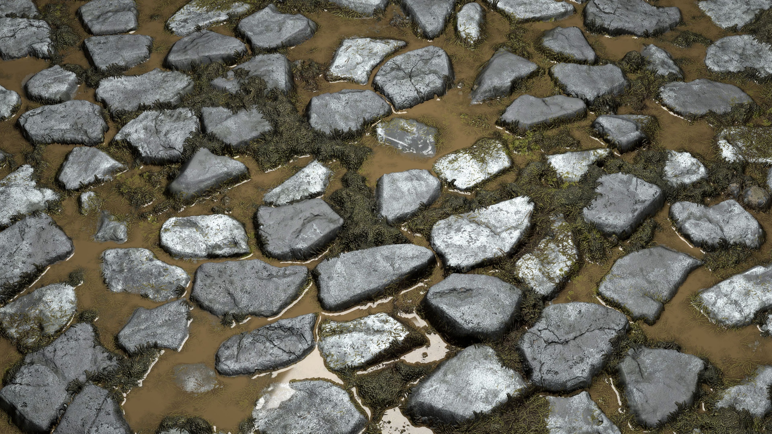 Media 1 for listing Wet Cobblestones PBR Texture