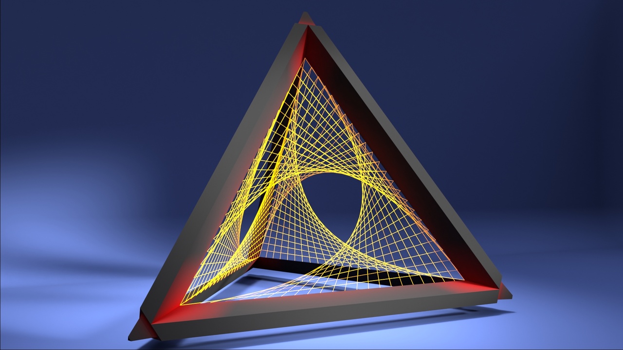 Media 1 for listing Tetrahedron with colored threads