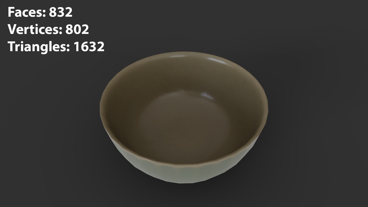 Media 1 for listing Stylish Bowl 3D Model